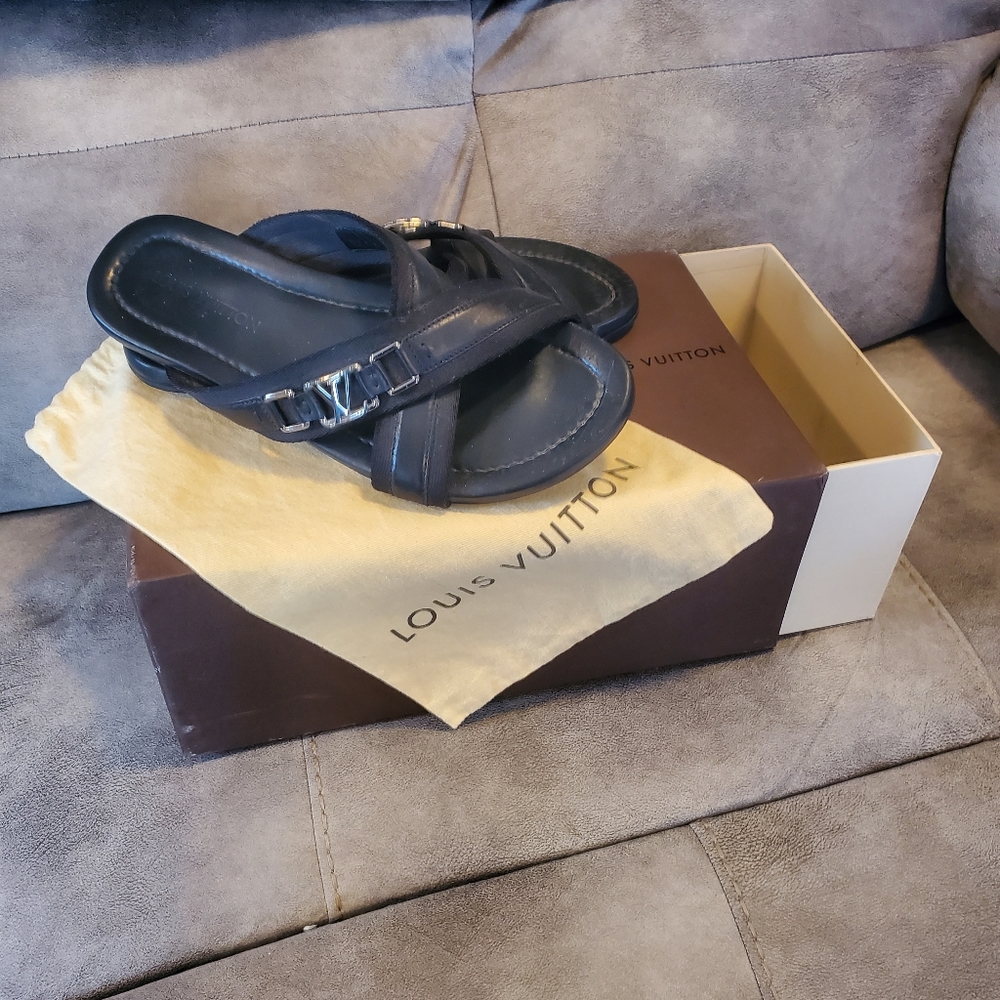 Louis Vuitton sandals mens slides xl 12